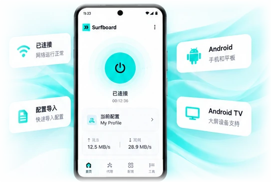 Surfboard Android 应用概念展示